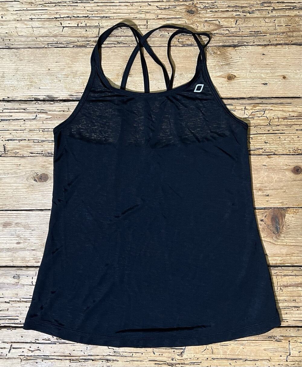 Lorna Jane Women’s Size M Black Criss Cross Strappy Tank